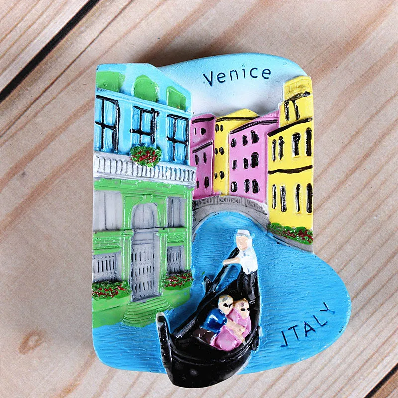 Italy Venice2 Magnetic refrigerator magnets Italy Switzerland Chile Austria European countries Tourist attractions souvenir Home decoration - Цвет: Italy Venice2