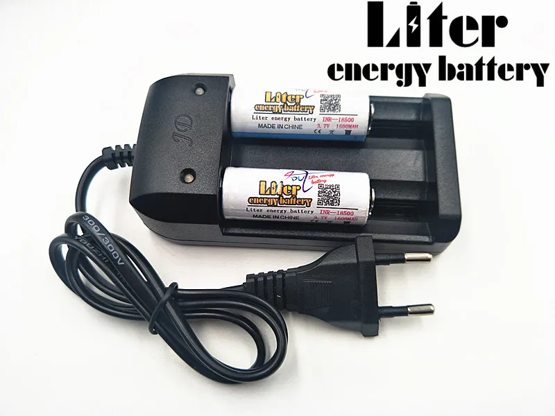 Оригинальный литровый аккумулятор ICR 18500 3 7 V 1600mAh литий ионный + зарядное