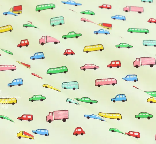 Автомобиль светофора мультфильм печать шаблон 100% хлопок Одеяло Ткань DIY