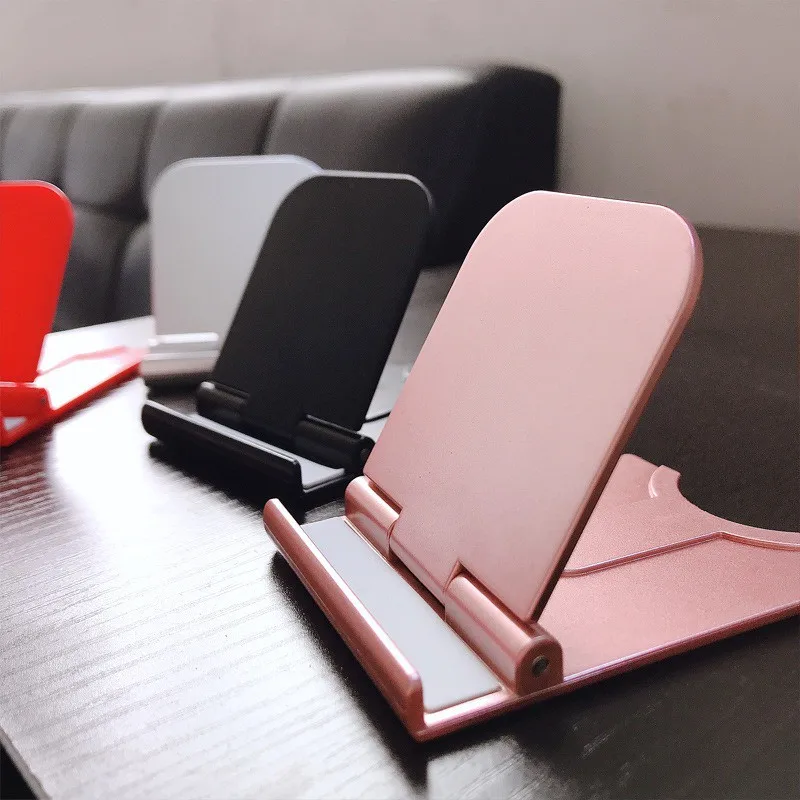 foldable phone stand adjustable angle tablet phone holder desk stand portable phone bracket for iphone android phone universal free global shipping