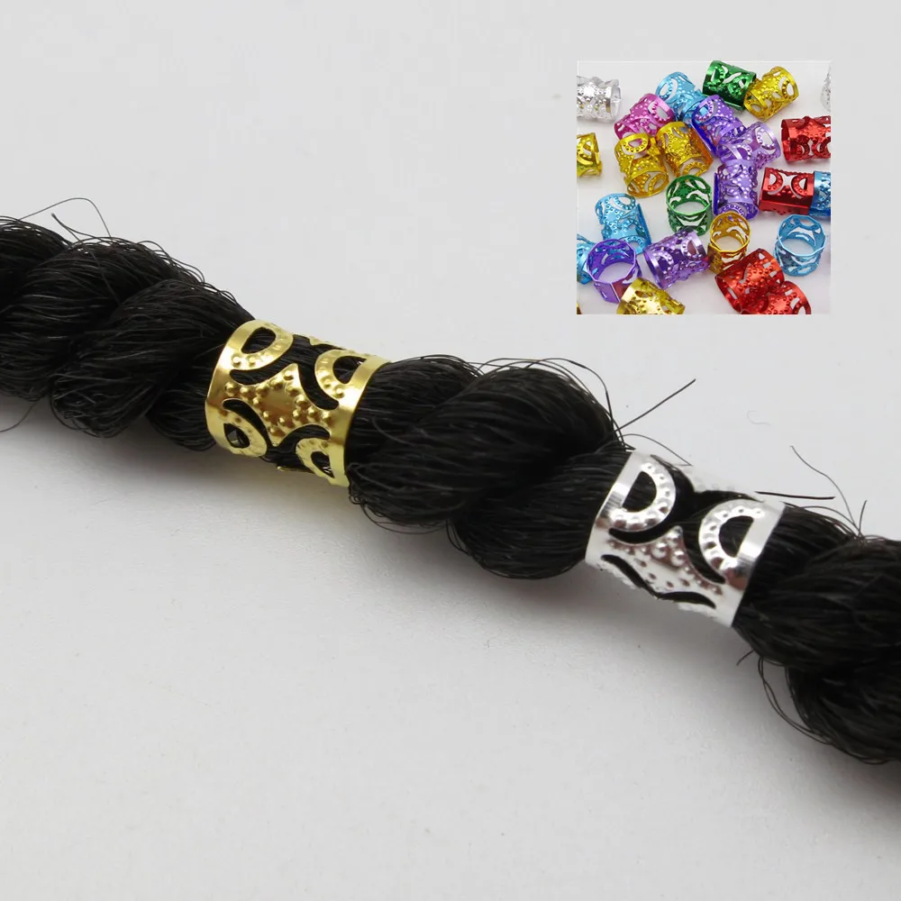 100 шт./лот маленькие регулируемые золотистые/Серебристые детские женские косички