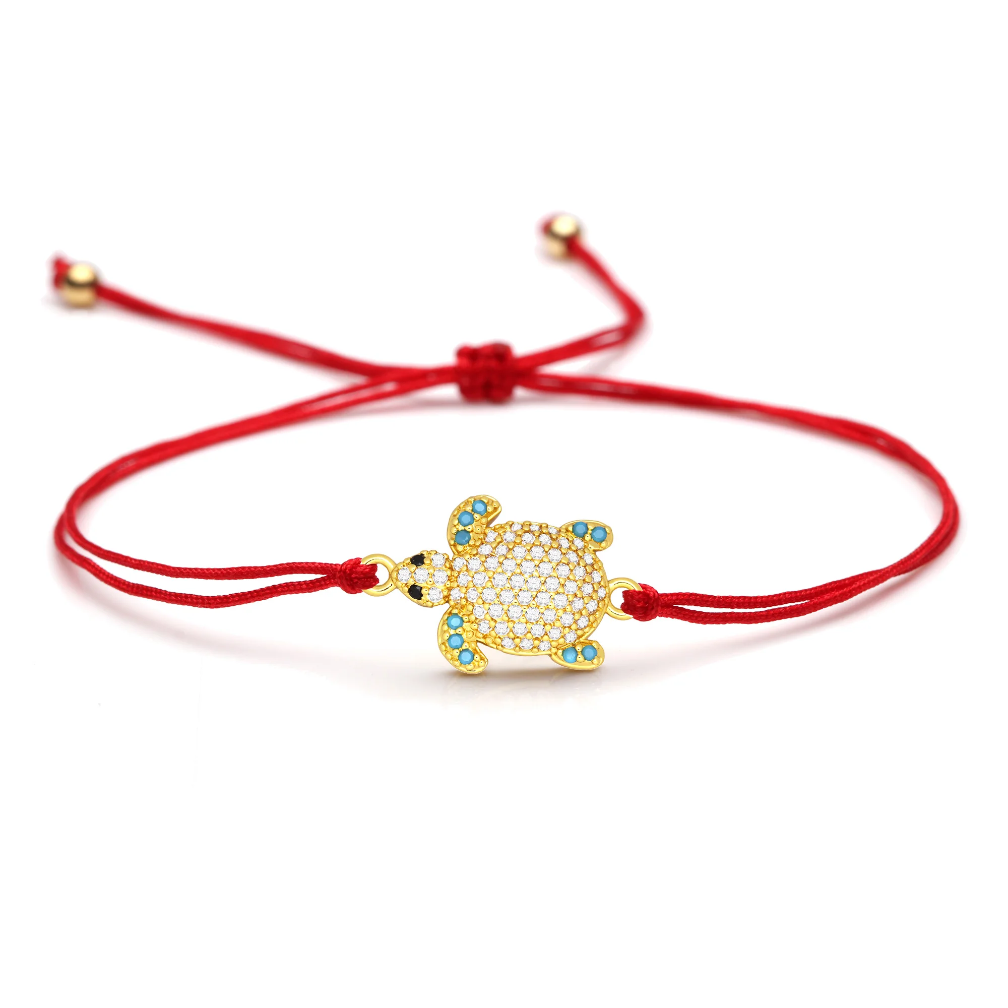 Белый кубический цирконий латунь морская черепаха браслет женский роскошный