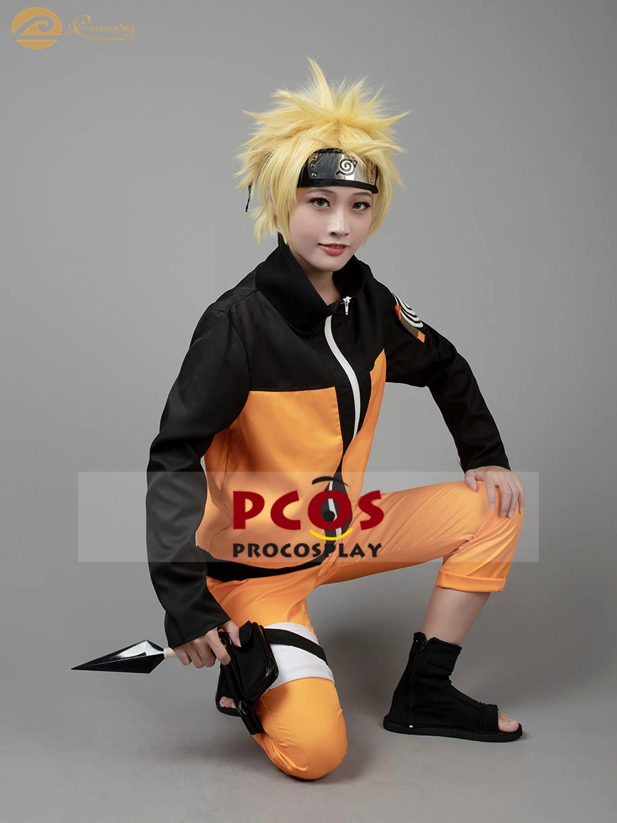 Про Косплей роскошный набор~ Наруто Shippuden Uzumaki косплей костюм без парика mp000059