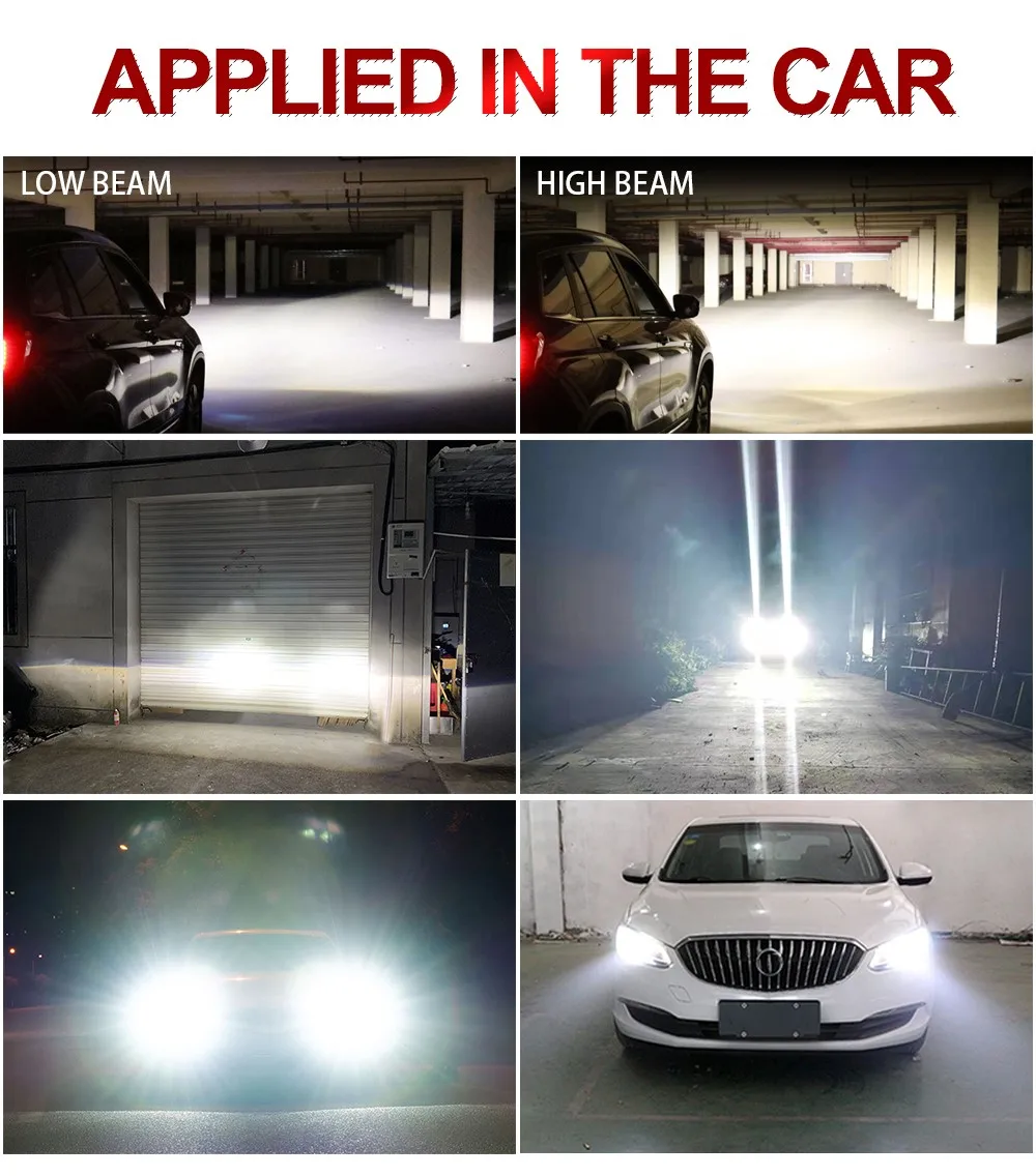 BraveWay 20000LM светодиодный авто лампы H1 H4 H8 H9 H11 HB3 HB4 9005 9006 головной светильник светодиодный H7 Canbus H11 H7 светодиодный лампы Светильник лампы для автомобилей