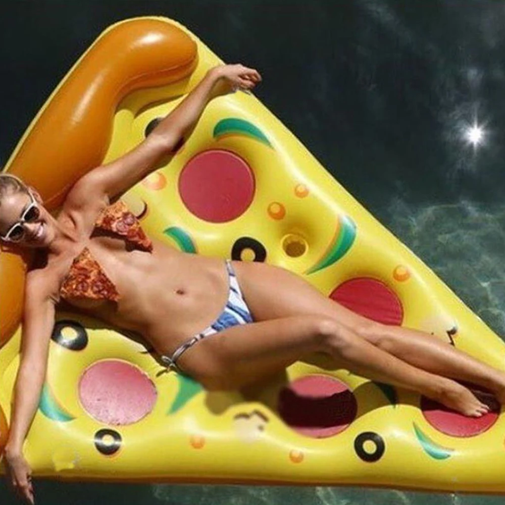 180*150 Cm Inflatable Pool Mat Pizza Row Color Floating Bed Swimming Floats Mattresses For Toys Summer Water | Игрушки и хобби
