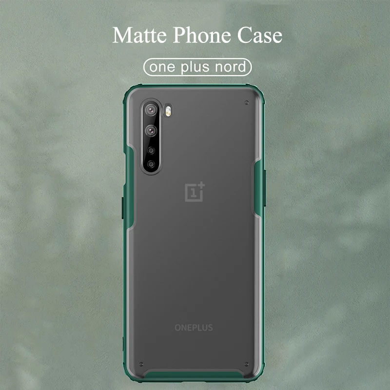 Чехол для телефона OnePlus Nord прозрачный матовый чехол-бампер из поликарбоната Oneplus