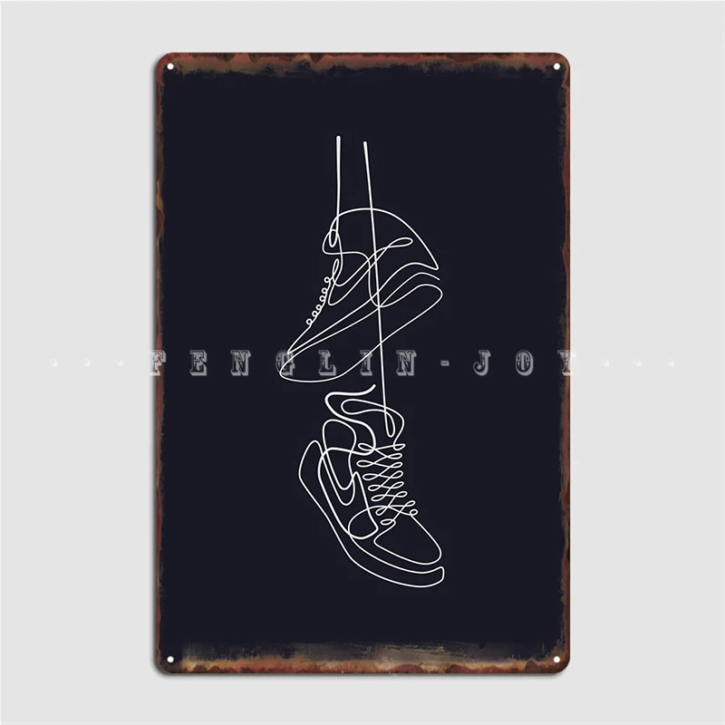 Line Art Metal Sign Decoration Cinema Kitchen Poster Party Tin Sign Poster