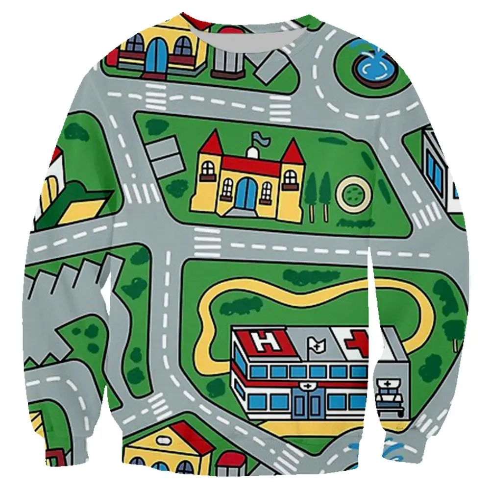 Хипстерская дорожная куртка с 3D принтом мужские/женские пуловеры толстовки