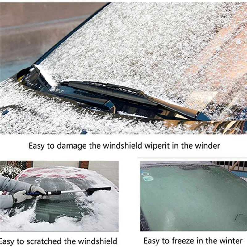 Зимний чехол на лобовое стекло автомобиля защитный коврик для защиты от снега