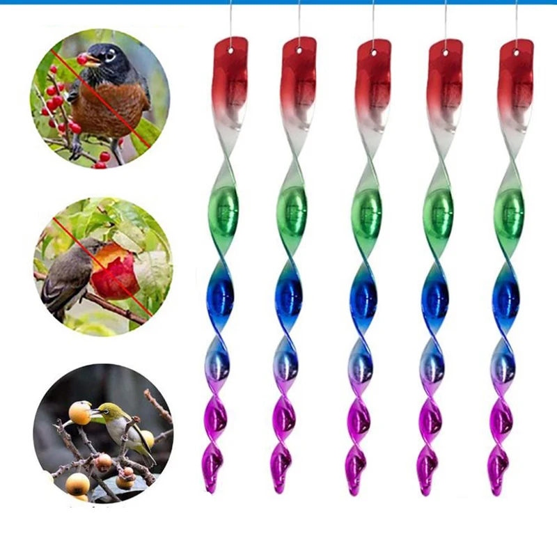 

5-кратный вращающийся отражающий стержень отпугиватель птиц инструмент для защиты окружающей среды