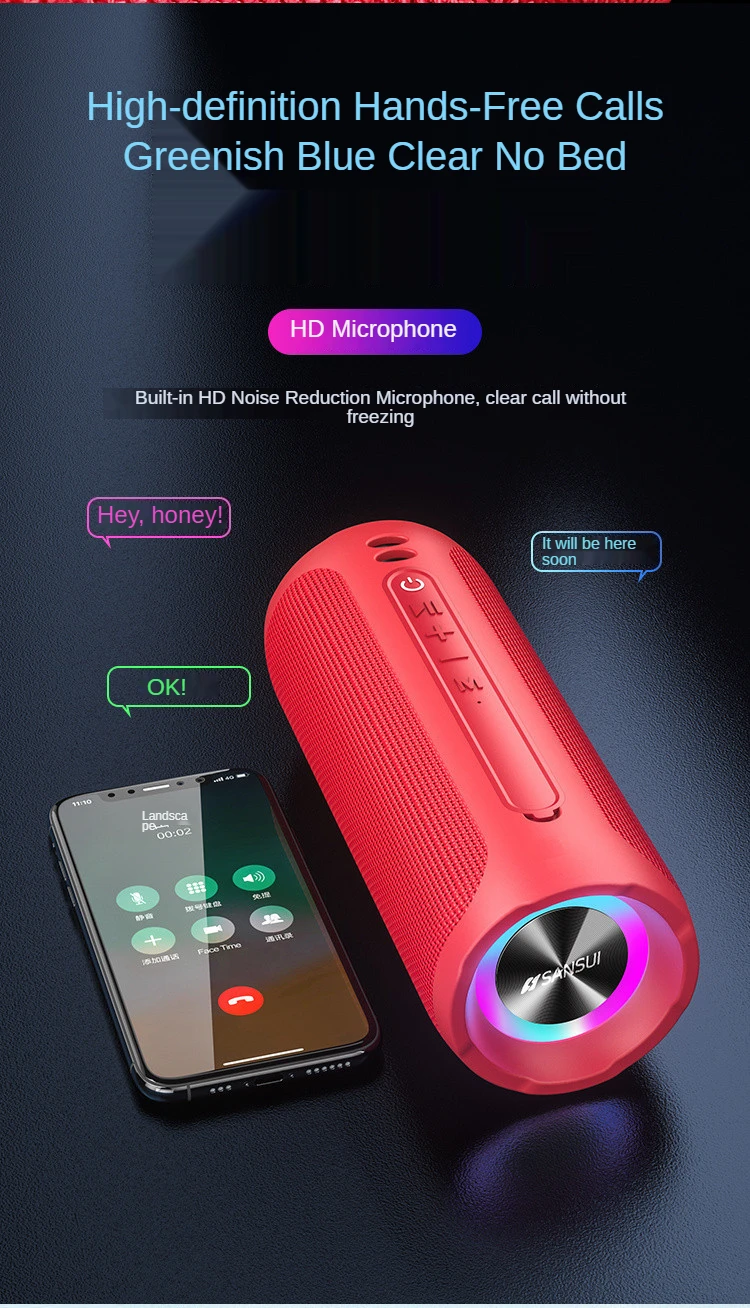 Sansui E39 Bluetooth speaker sound waterproof dustproof fall riding subwoofer radio broadcast card U disk |