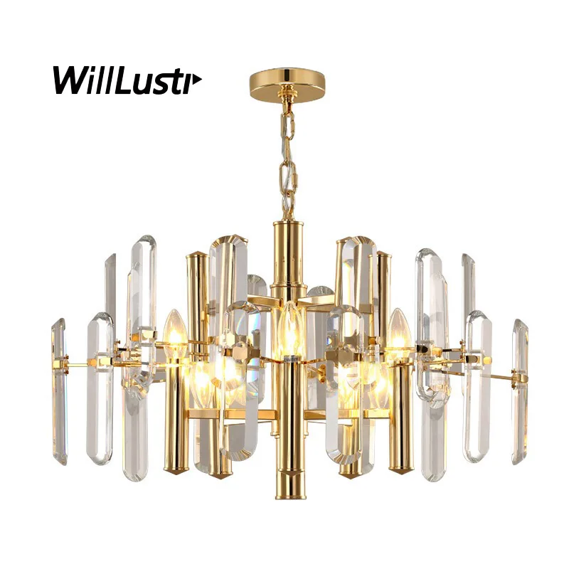 Роскошный хрустальный подвесной светильник K9 современная люстра отель ресторан