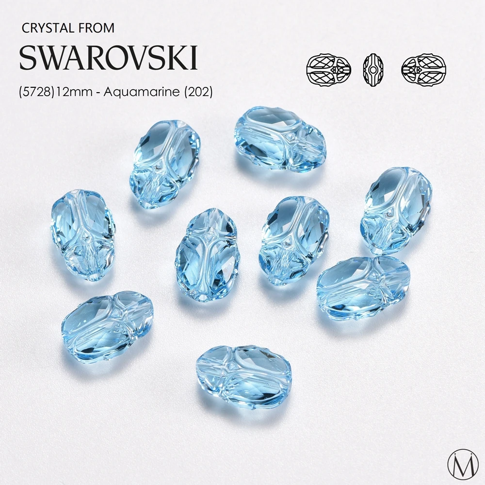 Scarab бусины из кристаллов Swarovski 1 шт. 5728-12 мм ручной работы ювелирные аксессуары |
