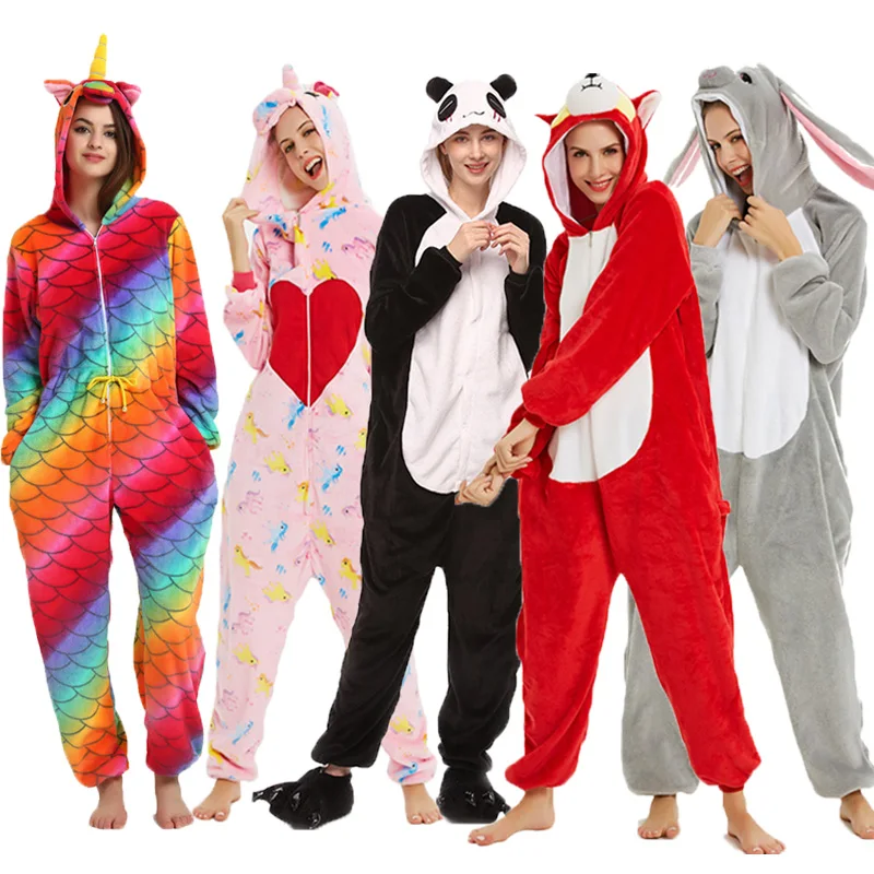 Кигуруми для взрослых Onesie аниме женские костюмы косплей Мультяшные животные