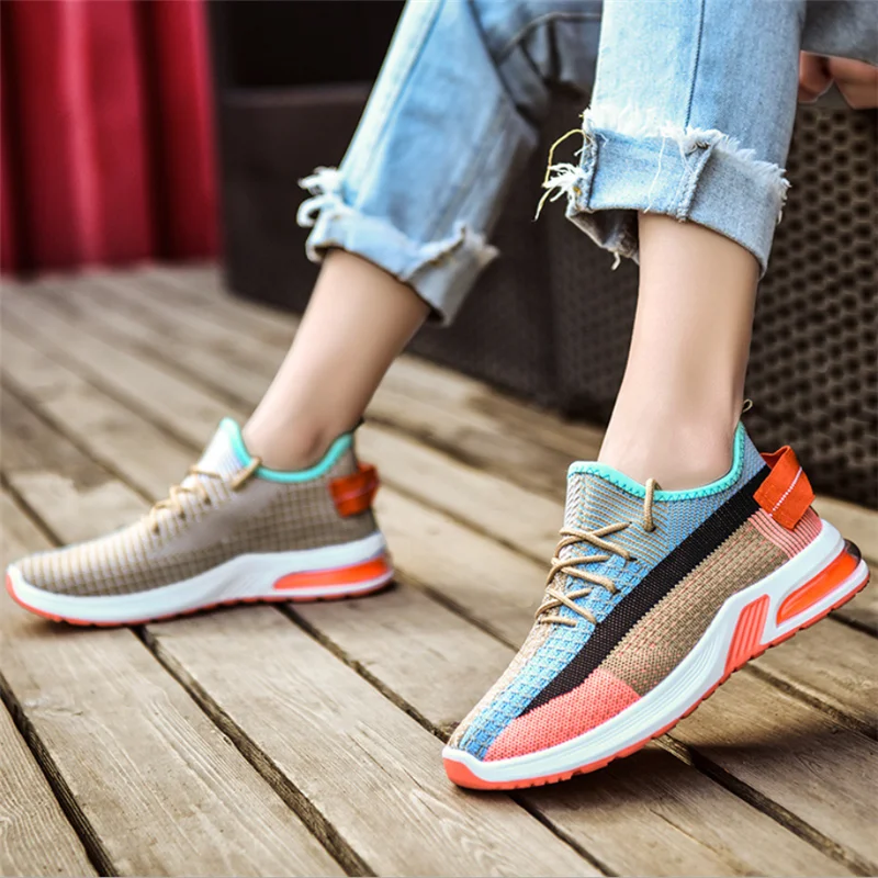 

2020 Spring New Mesh Men's Casual Shoes Laces Men's Shoes Lightweight Comfortable Breathabletenis masculino SneakersY187