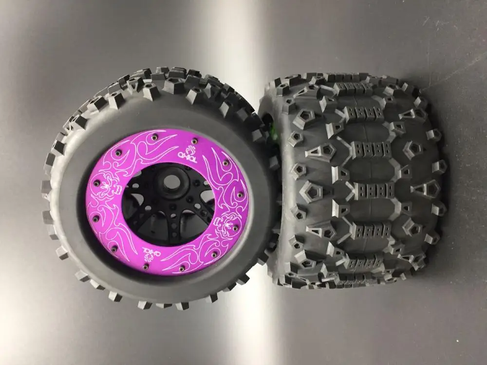 Оригинальные осевые шины BigfootTuck 17 мм 1/8 для внедорожников + колеса HPI 4 6 Flux 5 9 Tekno MT410
