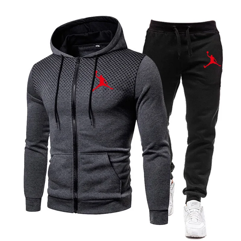 

Autumn New Men Sets Jackets Coats Fashion Hoody Jacket Funny Print Casual Hooded Coat Zip Cardigan Plus Fleece Sweatshirts S-3XL