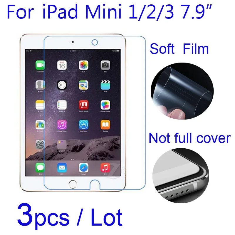 Мягкие Защитные пленки 3 шт./лот для Apple Ipad Mini 1 2 10 дюймовые планшеты