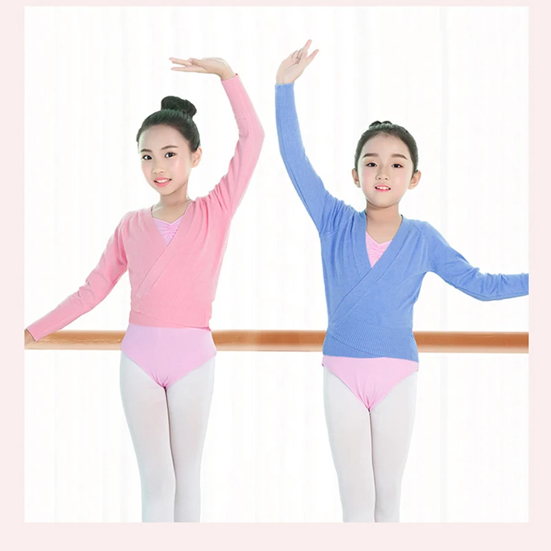 Для балета для девочек гимнастическое трико свитер высокого качества с длинными
