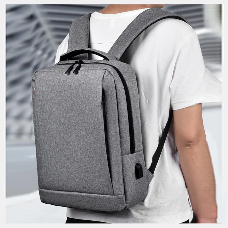 2022 new office business fashion backpack men 15 6 laptop waterproof bagpack teens shoulders bag customizable logo sacs à dos free global shippi