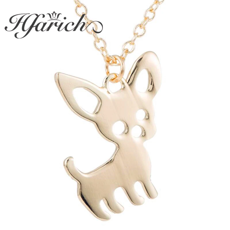 

Hfarich Sweet chiwawa Pendants Necklace Hollow Stainless Steel Necklace Fashion Anime Choker Female Jewelry for Women Fine Gifts
