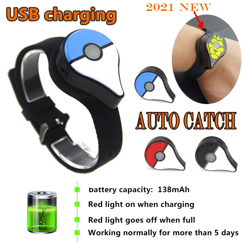 

2023 NEW Auto Catch Smart Bracelet For Pokemon Go Plus Game Auxiliary Equipment Fantasy Figurines For Kids Christmas Gift