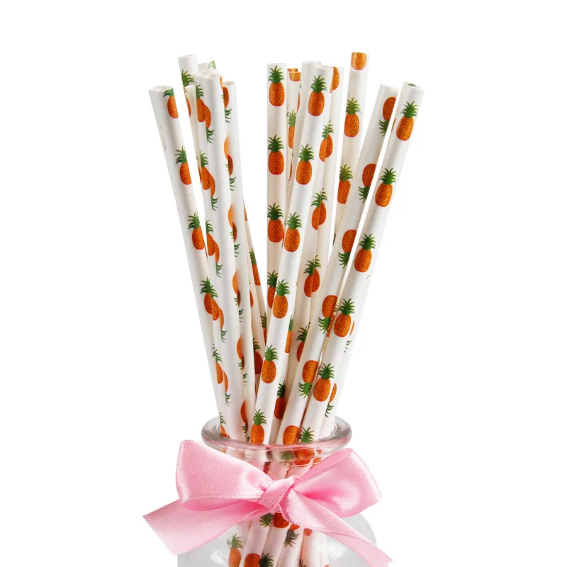 Золотой ананас бумажные тарелки чашки салфетки одноразовая посуда набор