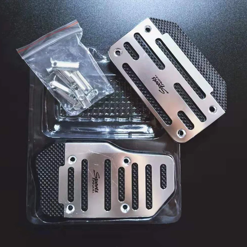 Универсальная алюминиевая Автомобильная педаль тормоза чехол для педали