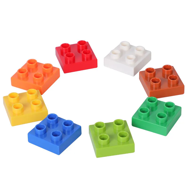 Классические кирпичи-пластины 2x2 строительные блоки большого размера городской