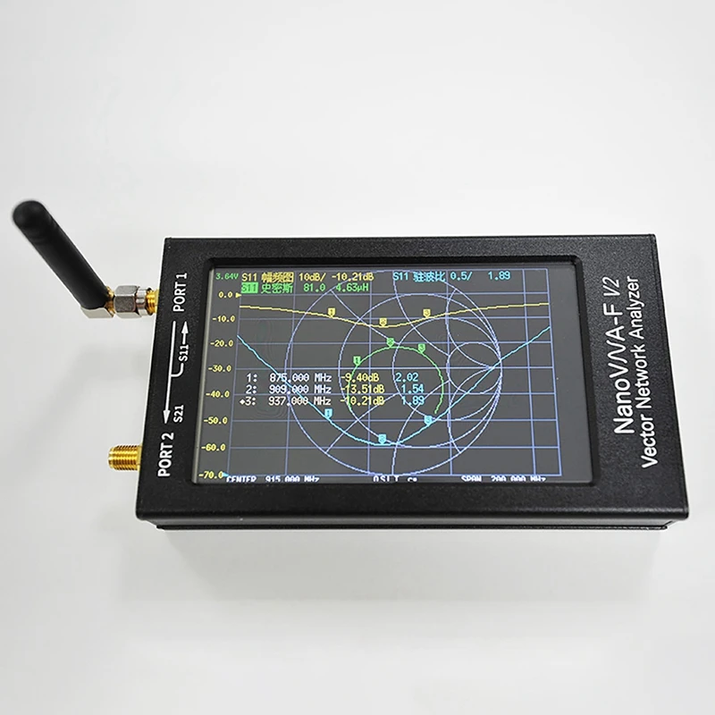Для NanoVNA-V2 F 50K-3G 4 3 дюймов вектор сетевой анализатор HF VHF Любительская Рация 50