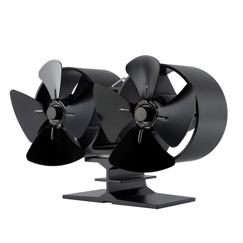 Двойной вентилятор для печи работающий от тепловой энергии древесных бревен