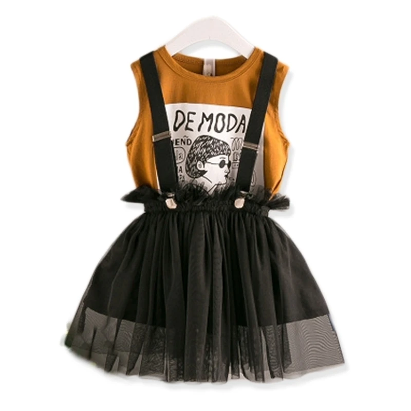 R &amp Z/2019 г. белая блузка с цветочным рисунком для маленьких девочек + юбка летний