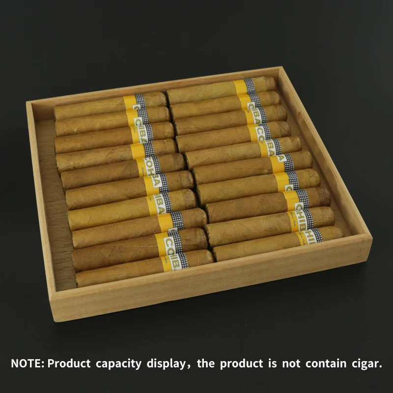 1 bandeja de madera de cedro para caja de cigarros, Humidor, herramientas de accesorios para 20 cigarros COHIBA