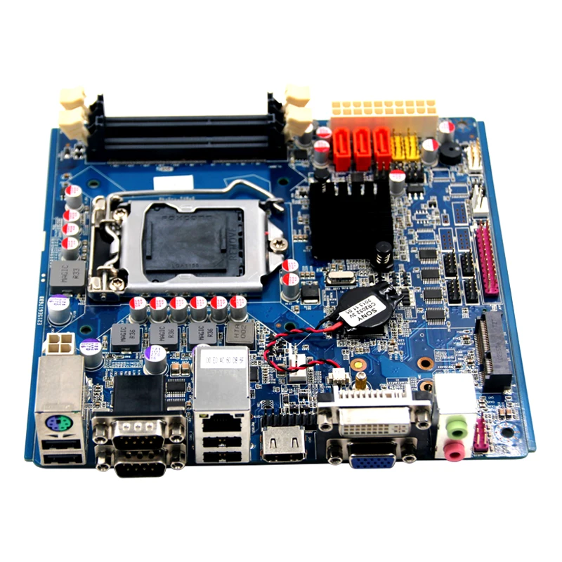 Брандмауэр H61 B75 чипсет ITX материнская плата поддержка LGA1155 DDR3 I3 I5 I7 процессоров 4 *