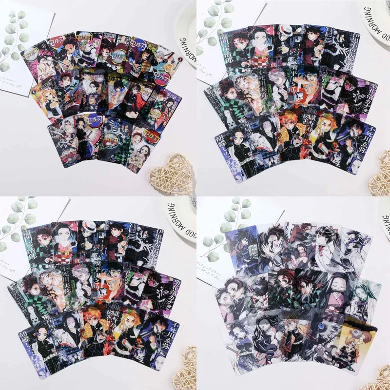 

For 16Pcs/Set Anime Demon Slayer: Kimetsu No Yaiba Photo Photocard Character Card For Kids Gift Collection Set Decoration