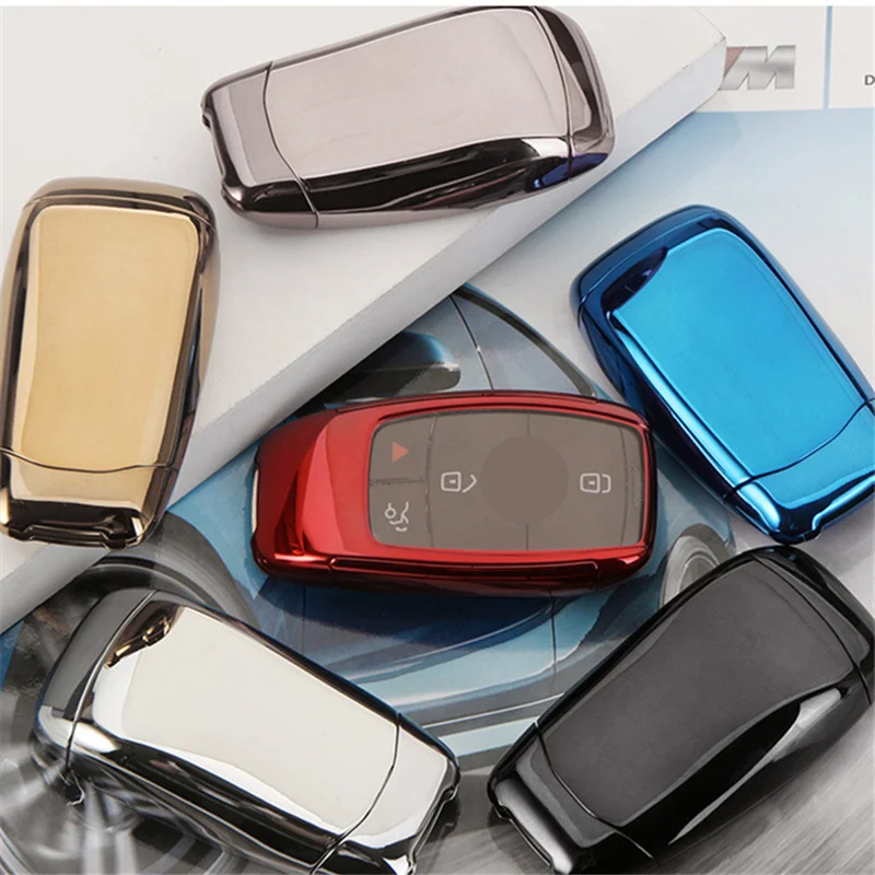 

TPU Car Key Case Cover Protection for Mercedes Benz 2017 2018 E Serials E300 E200 E220 Maybach S320L S450 S350 Key Covers