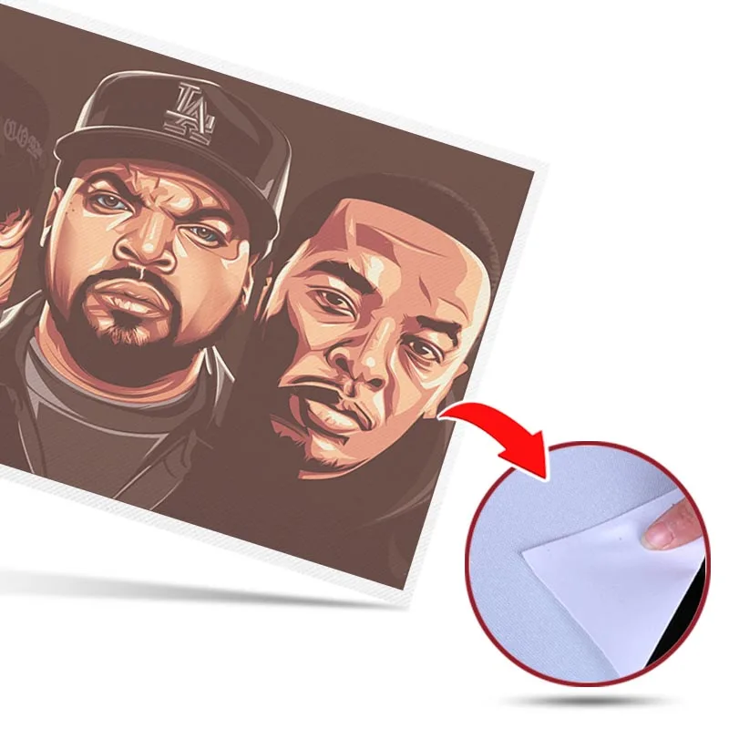 

Poster Prints Rapper NWA Canvas Oil Painting Art Wall Pictures Home Decor No Frame