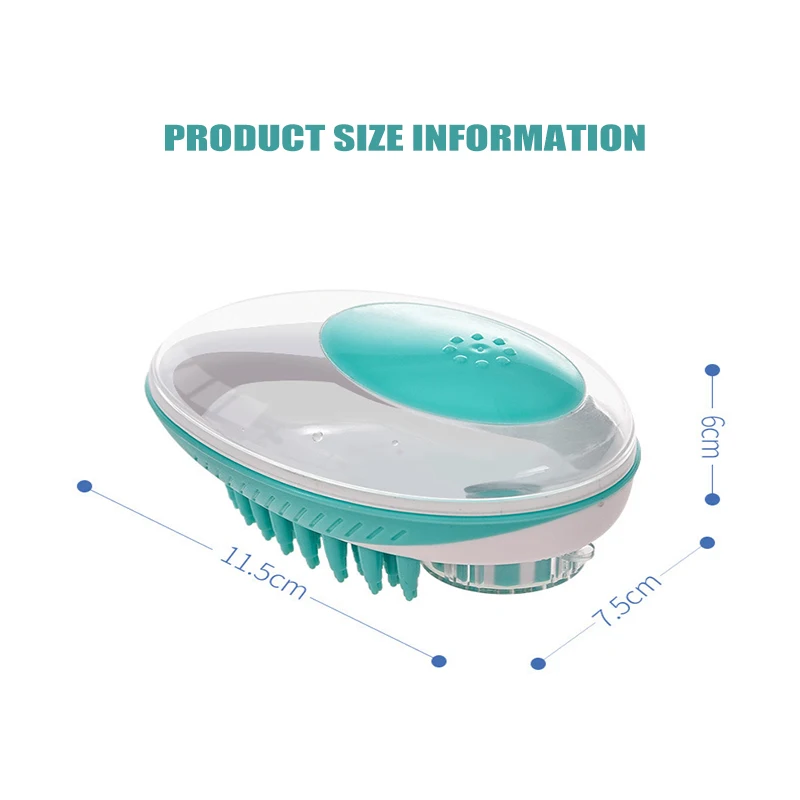 Многофункциональная Массажная силиконовая щетка для удаления волос собак и