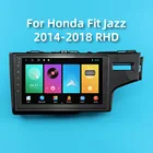 Автомобильный радиоприемник для Honda Fit Jazz 2014-2018 RHD 2 Din автомобильный стерео Мультимедийный плеер Android GPS WIFI BT FM-навигация Авторадио