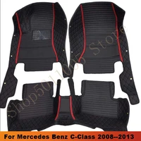 car floor mats for mercedes benz c class 2008 2009 2010 2011 2012 2013 waterproof carpets auto interior accessorie car mats