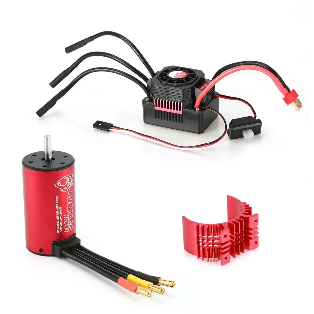 SURPASSHOBBY KK 3665 2900KV бесщеточный двигатель с 80A водонепроницаемый ESC для 2S 3S 1:10