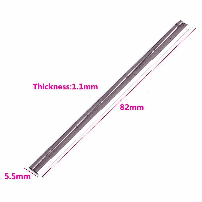 10 шт Реверсивные высокоскоростные стальные строгальные лезвия 82 мм X 5 для резки