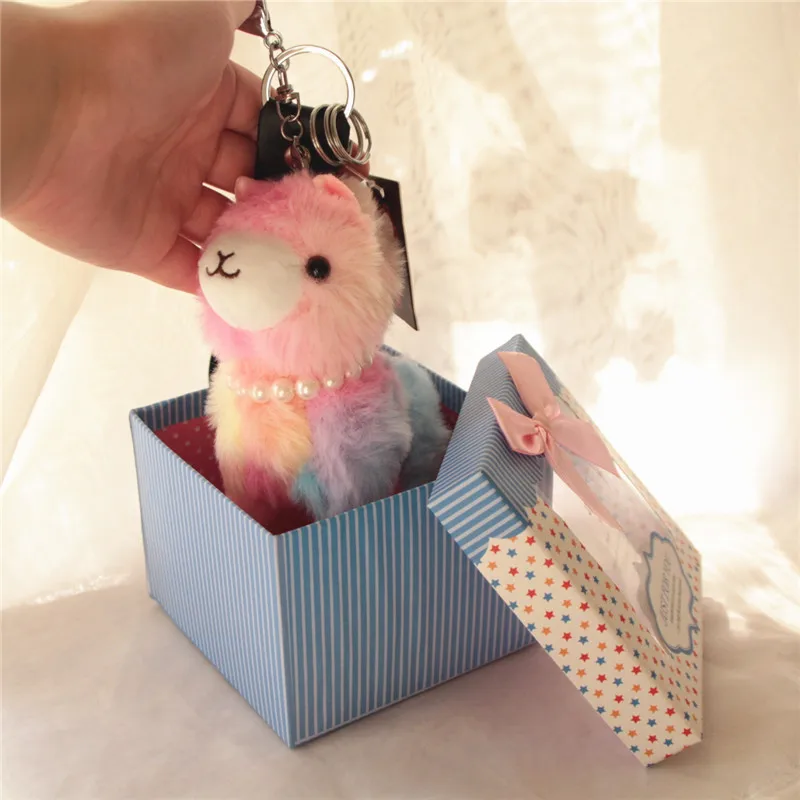 

Size 12CM Kawaii Horse Doll Animal Plush Stuffed Toys Keychain Anime Soft Toys For Children Christmas Gifts