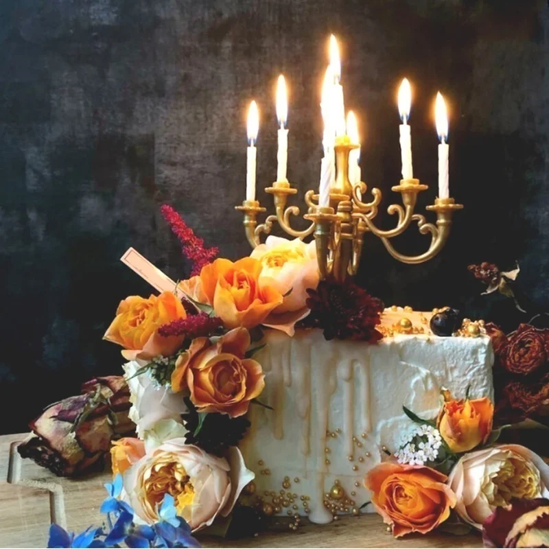 Новинка подсвечники и 1 комплект для торта на день рождения декоративные - купить