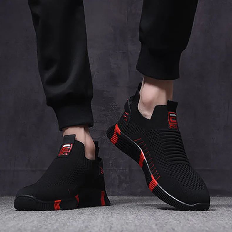 

Men Sneakers Lightweight Sport Running Shoes Breathable Mesh Jogging Sneakers 2021 Slip on Casual Walking Shoes for Men
