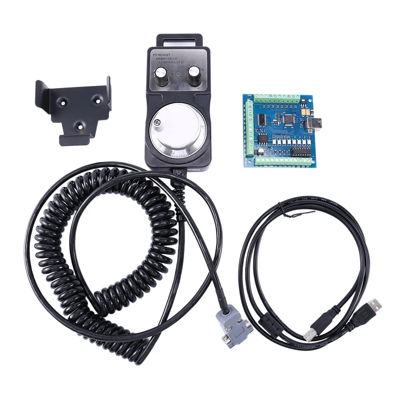 

(MACH3 4 Axis 100Khz USB Interface Board CNC Motion Control Card + Pendant Handwheel MPG) Of Engraving Machine Parts