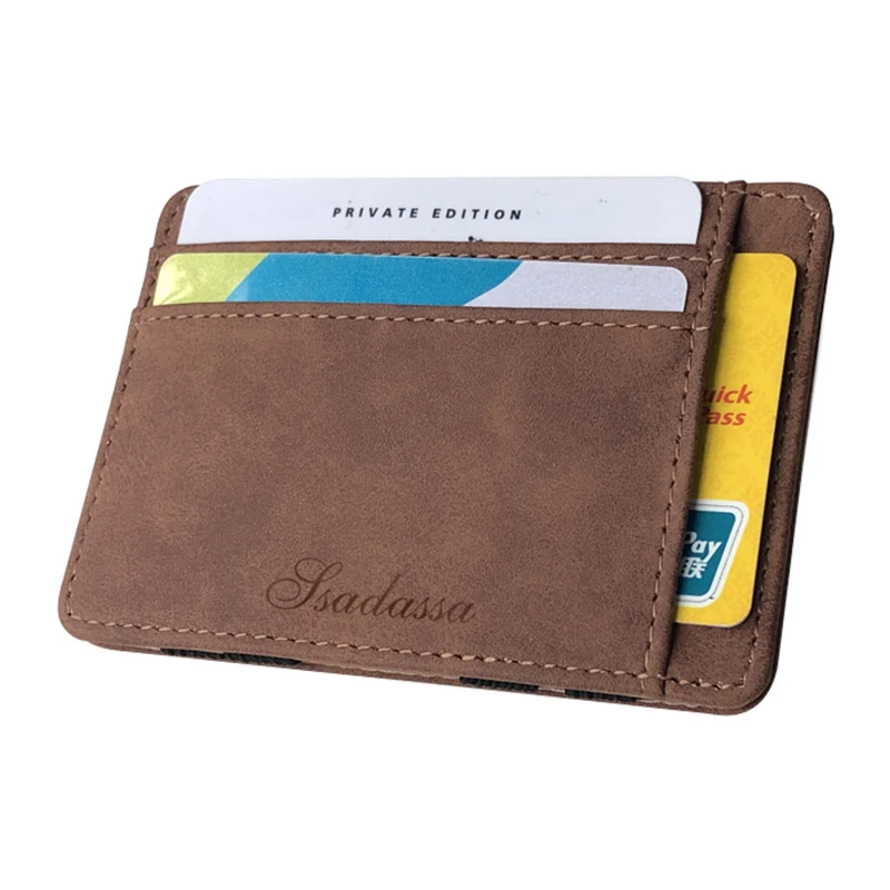 Новинка мужские кошельки из матовой кожи однотонный Кошелек для монет отделение