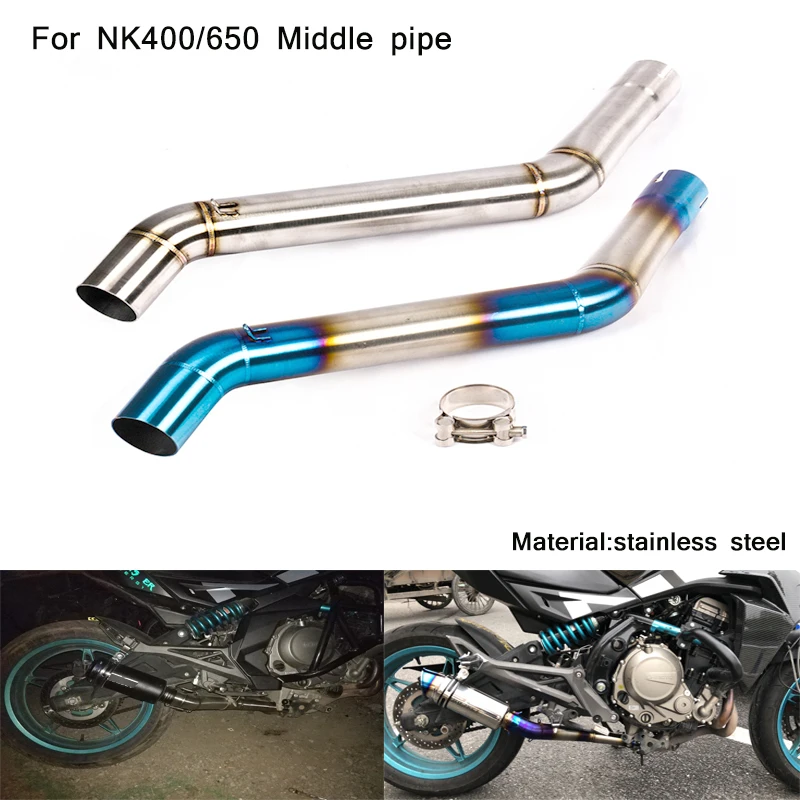 Silp on для CFMOTO NK400 NK650 мотоциклетная средняя Соединительная труба из нержавеющей