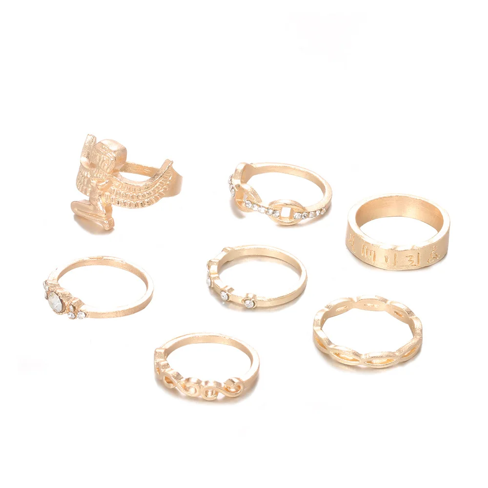 1 Набор Продам Звездная ночь блестящие винтажные кольца костяшки женские с