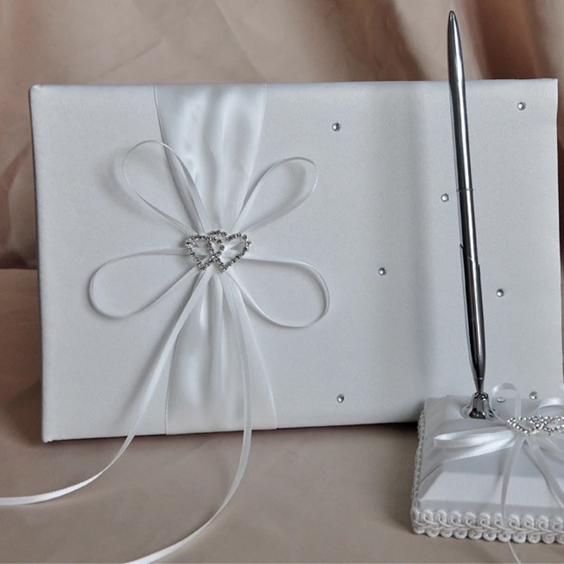 Присутствие гостей на свадьбе Набор держателей для книг с двойным бантом в виде